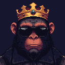 Cool Ape King with crown
