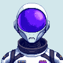 Alien Astronaut in white suit